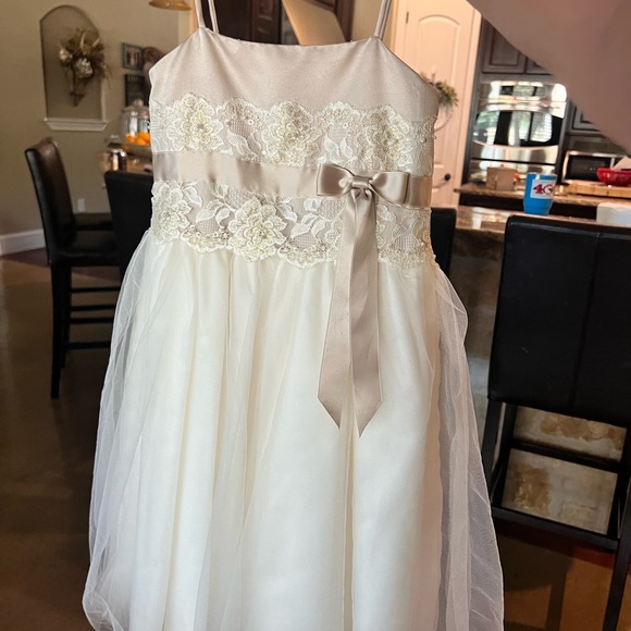 Flower girl dress from David’s bridal. Worn one time. - Picture 3 of 4